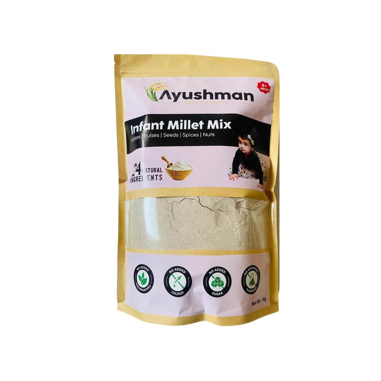 Ayushman Premium Infant Multi Millet Mix |Millets | Cereals | Pulses | Spices | Seeds | Nuts | Size : 125G (B0D5QRXP2J) Amazon Price History, Amazon Price Tracker