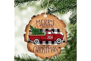 Vintage Truck Merry Christmas 2024 Christmas Ornament