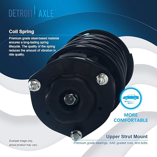 Miniatura 777 de Detroit Axle - Puntal delantero para Hyundai Sonata 2012-2014 2012-2015 Kia Optima, puntal lateral izquierdo con montaje de resorte helicoidal 2013