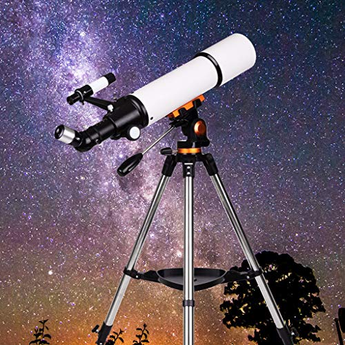 Telescopio con lente objetiva de 80 mm y trípode miniatura 1