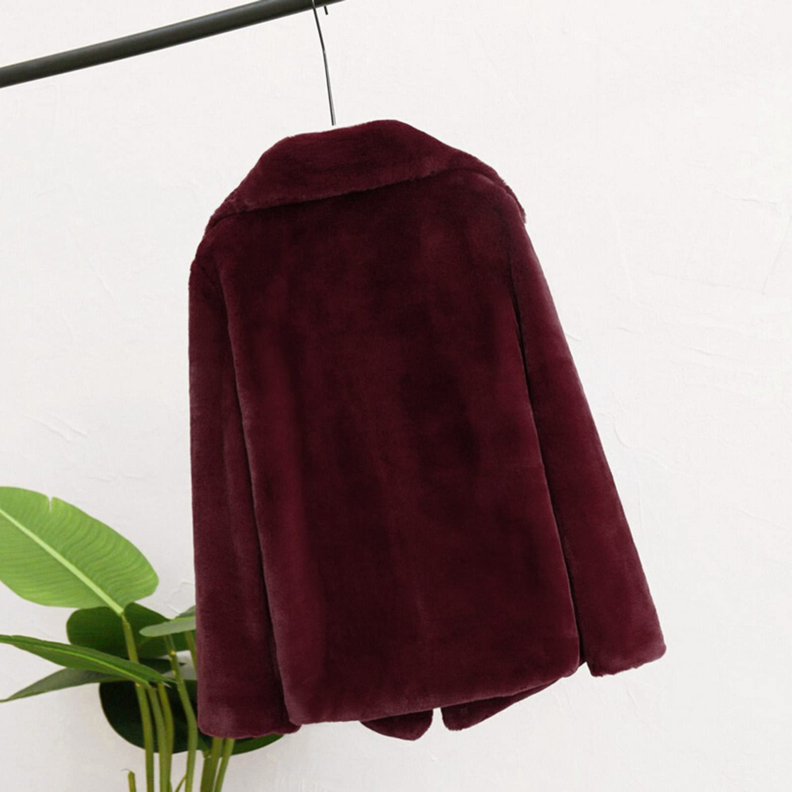 Cocila Giacca Pesante Invernale Cappotto solido da donna Cappotto in peluche Cappotto invernale addensato caldo Cardigan alla Cappotto Giubbotto Giubbotto Impermeabile Donna Primavera