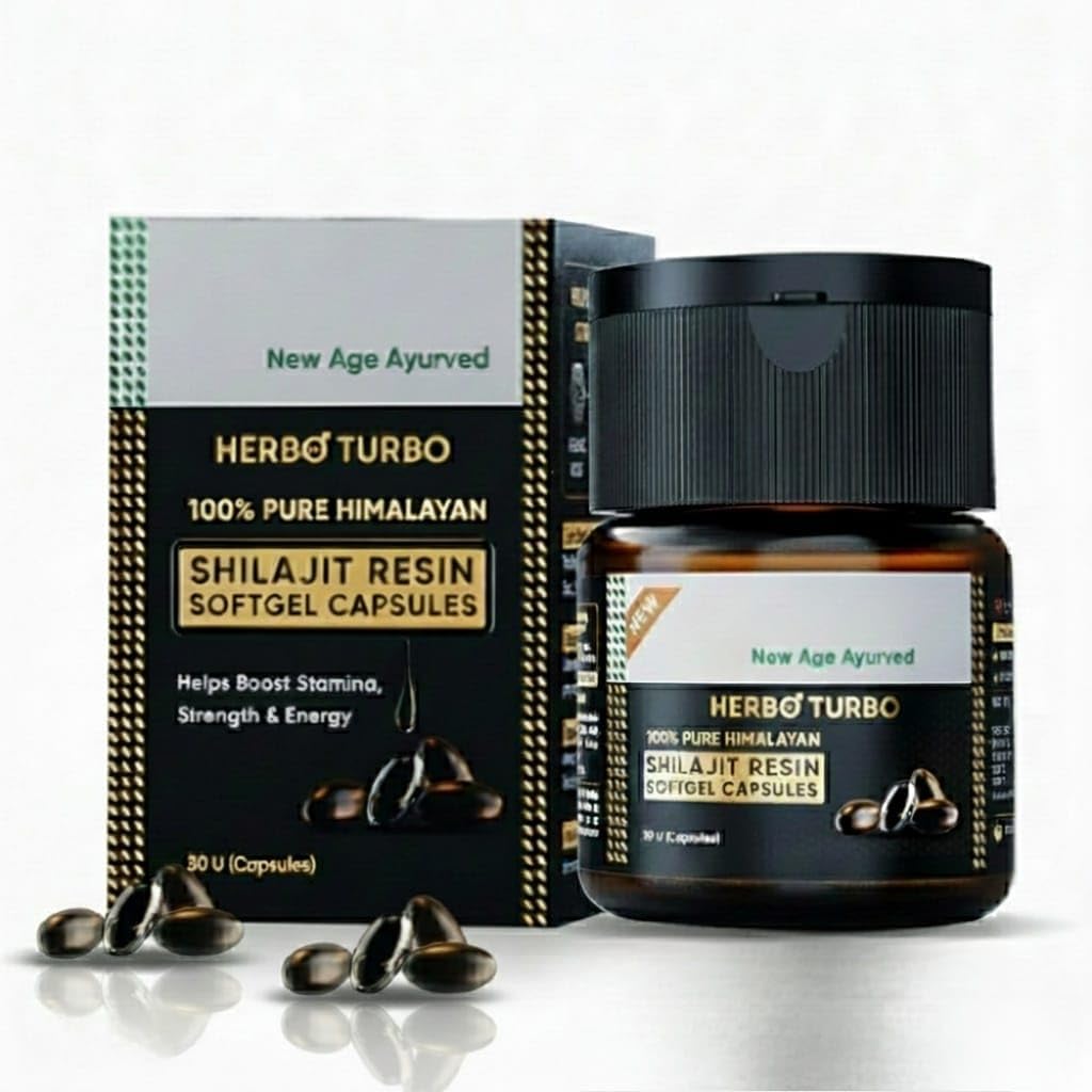 Shilajit Capsules Softgels, for Boosting Energy, Endurance & Stamina, 30 Softge Energy & Promote Muscle Recovery,l Capsules