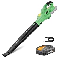 WORKPROX Soffiatore per Foglie 20V con Batteria, Flusso d'Aria Potente 222KM/H