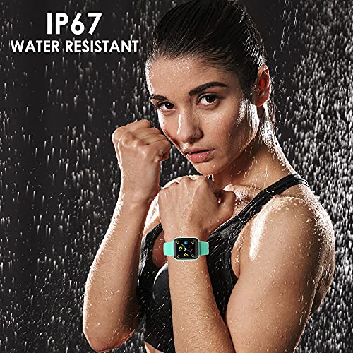Image of Probus P15 Full Touch Smart Watch 1.69 inch Industry Leading Display With 7 Days Battery Life, IP67 Water Resistant ,Blood Oxygen and Heart Rate Monitor, Sleep & Step Tracker, Smart Notification And Multiple Watch Faces(Green)