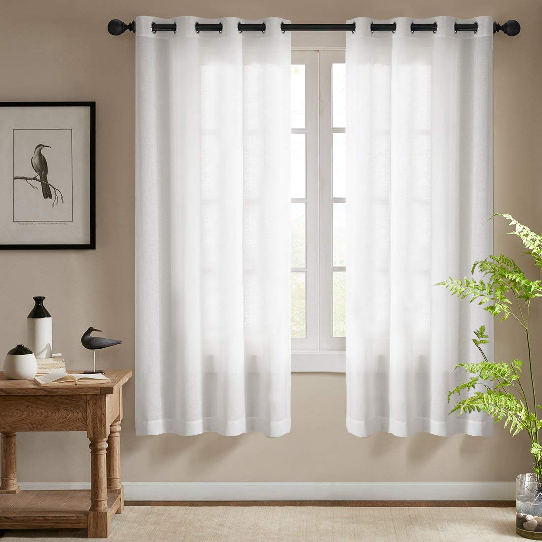 Privacy Sheer Curtains Curtains & Drapes