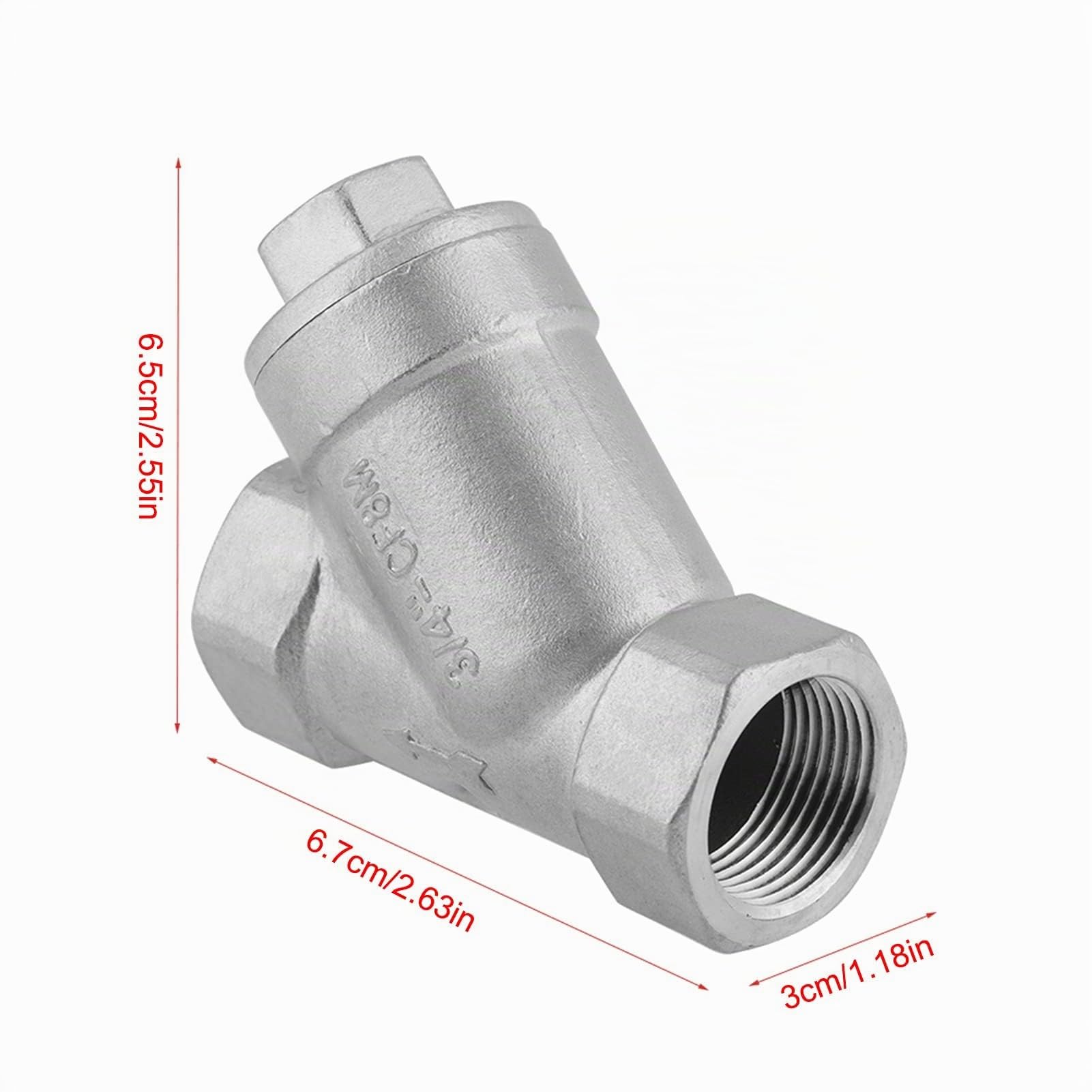Filtre en Y 3/4 "DN20 PT en acier inoxydable Filtre à tamis en forme de Y Raccords de tuyauterie pour l'eau, le pétrole et le gaz