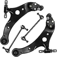 Vista 54 de Detroit Axle - 4 brazos de control traseros para Ford C-Max Focus Mazda 3 5 Volvo C30 C70 S40 V50, 4 brazos de control superior e inferior