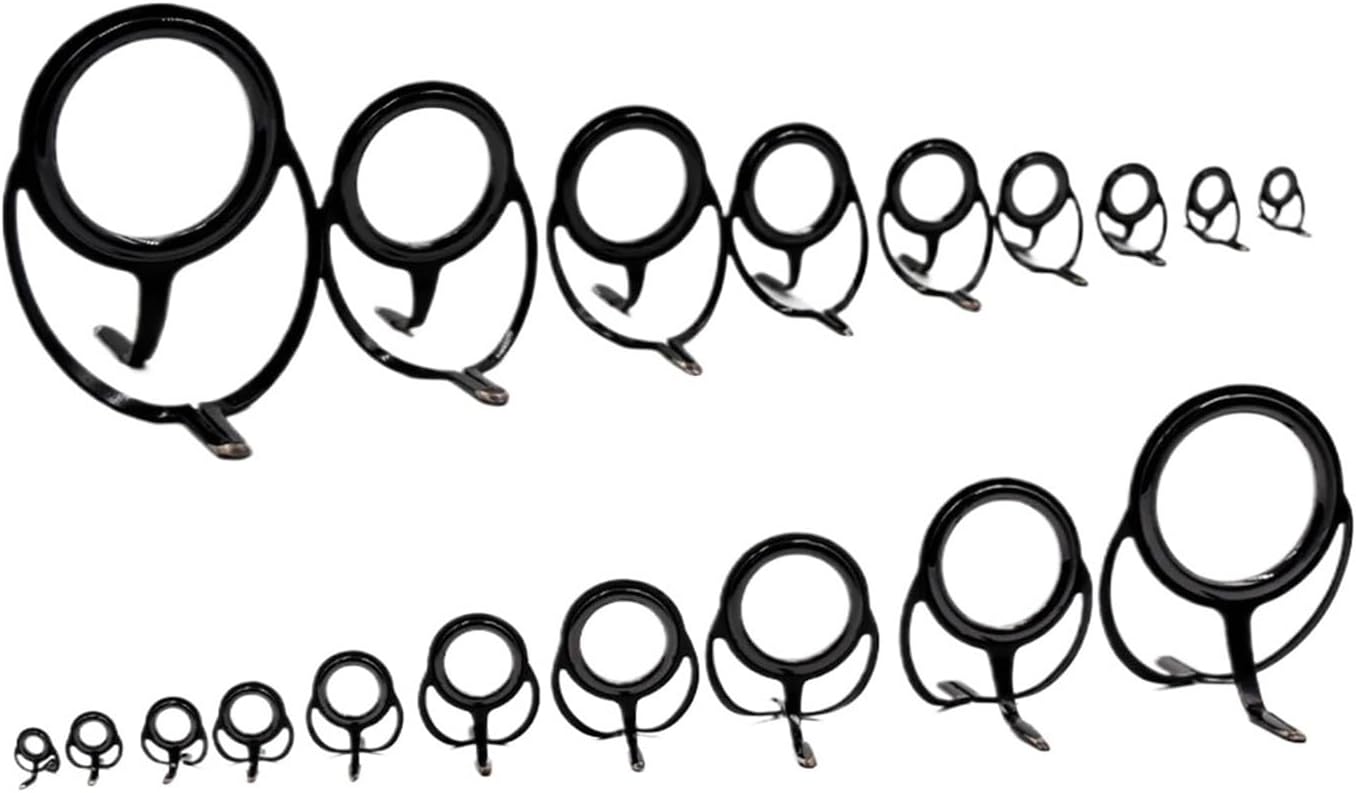 Fishing Rod Guides Fishing Rod Repair Kit Spinning Building Components Stainless Steel Casting Guides Replacement Set Tackle