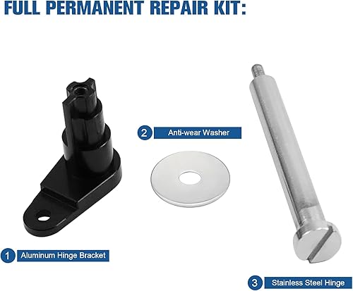 Miniatura 2 de Kit de reparación permanente, kits de pasadores de bisagra de puerta de combustible para Ford F150 (2009-2014), cubierta de carcasa de cuello de