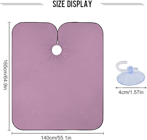 Vista 67 de Yellow Barber Cloth Cape Beauty Salon Capes Waterproof, Salon Styling Capes 64.9 In x 55.1 In Rosado Perla