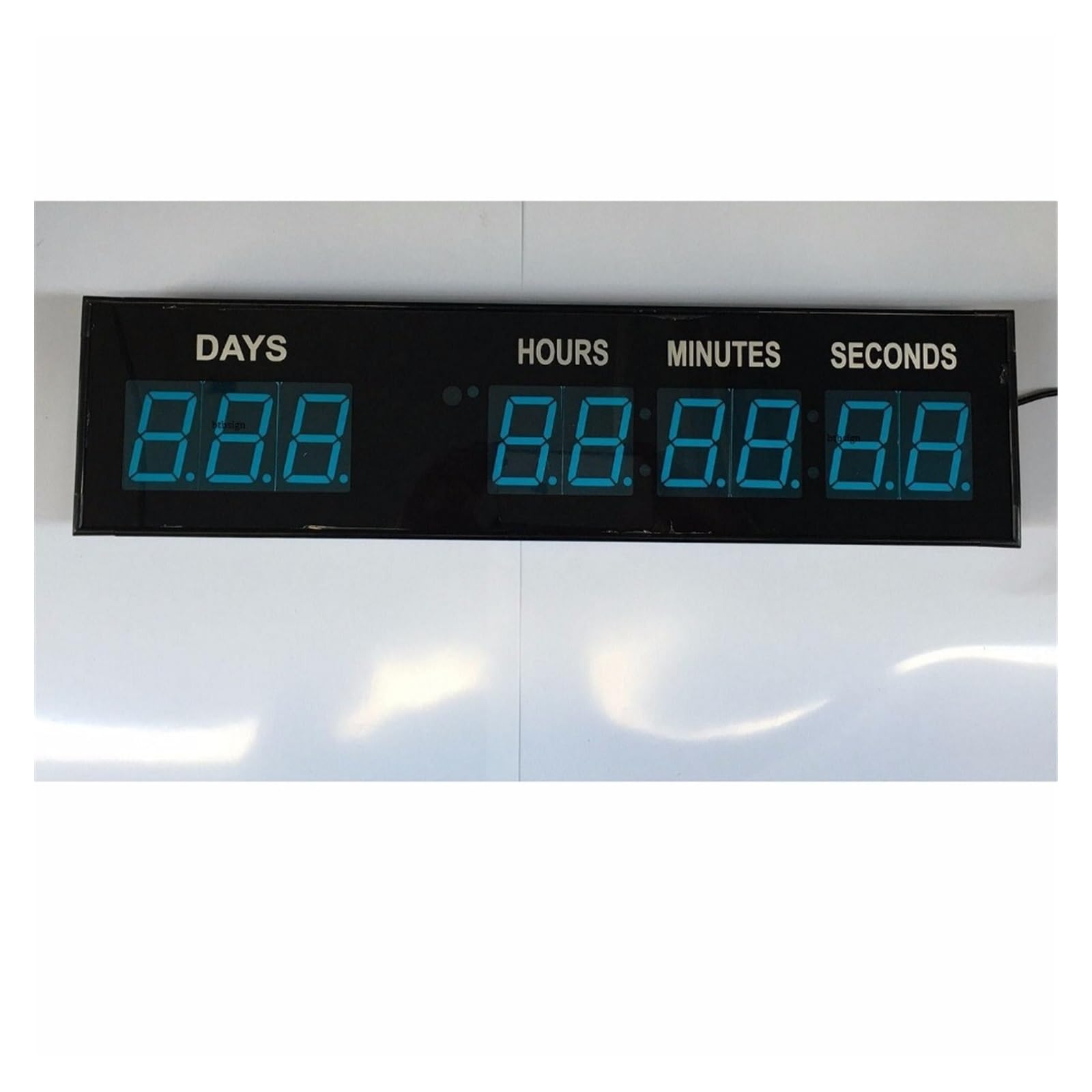 Timer palestra, LED blu evento conto alla rovescia timer orologio da parete for giorno lavorativo speciale con telecomando e pulsanti 1,8 pollici