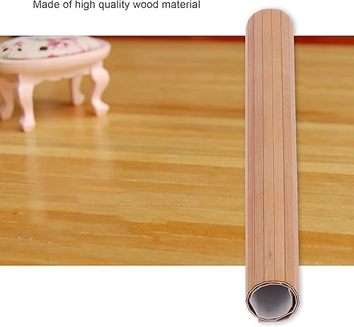 Miniatura 6 de Mini tabla de piso, 112 casa de muñecas en miniatura, simple y elegante, tira de madera, accesorio de decoración para pisos