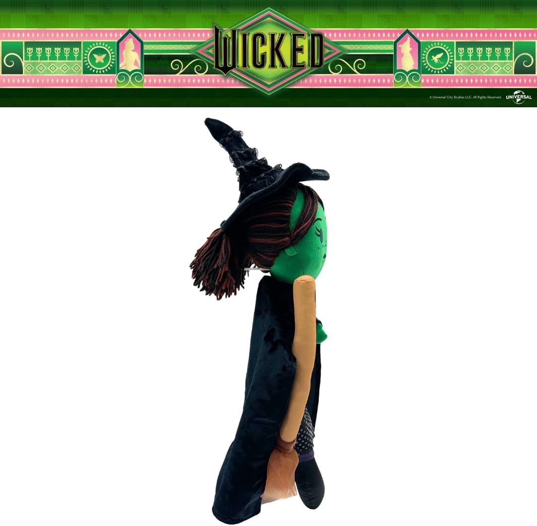 Wicked Movie Elphaba Witch Plush Cuddle Pillow, Super Soft & Cozy, (Officially Licensed Product) By Franco Collectibles