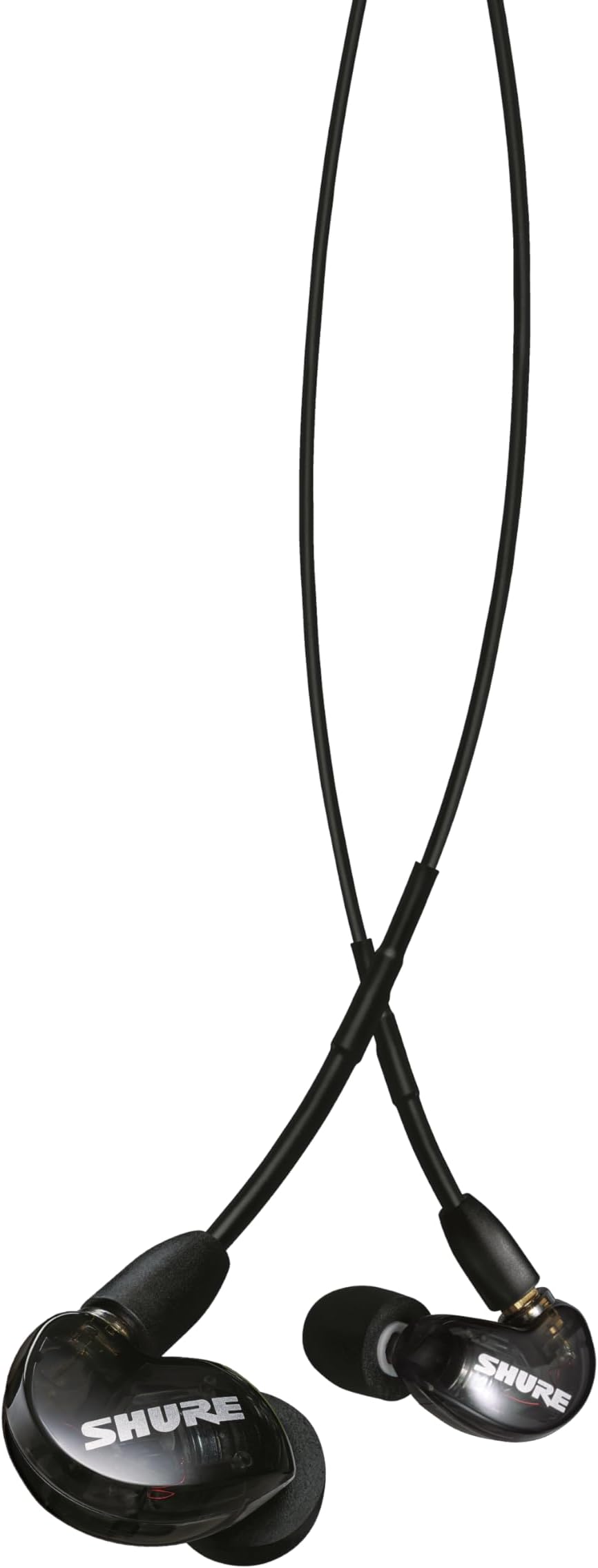 SE215-K, Professional Sound Isolating Earphones, Noise Reduction, Over Ear, Secure Comfortable Fit, Deep Bass & High-Definition, Black
