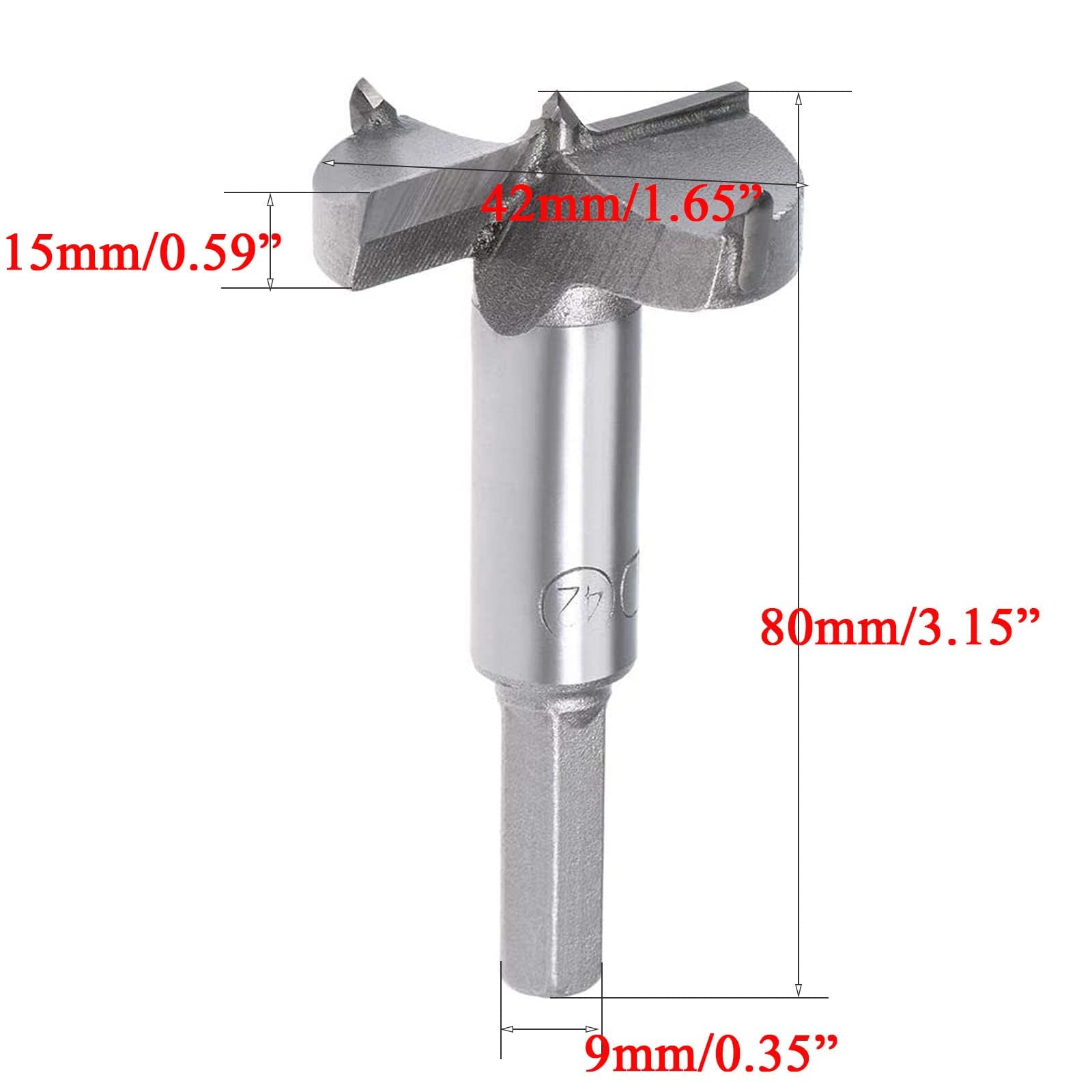 TOP-VIGOR 42mm Forstner Drill Bit - Image 2