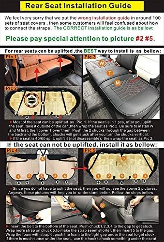 Miniatura 7 de Funda impermeable de piel sintética para asiento de coche, ajuste ajustable para Nissan Skyline V36 Sedán, cojín delantero + trasero, compatible con