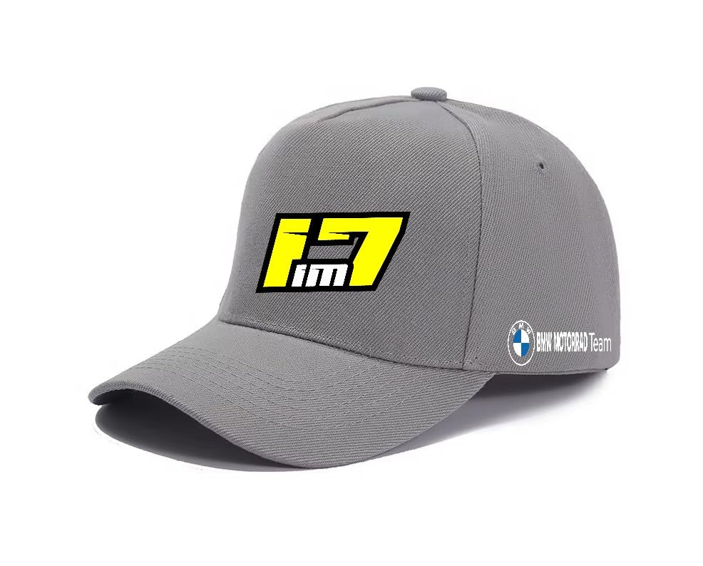 PRORACER Gorra piloto 17 Mikhalchik Oficial BMẂ Motorrad (FR/ES, Letras, Talla única, Gris, BMW Motorrad)