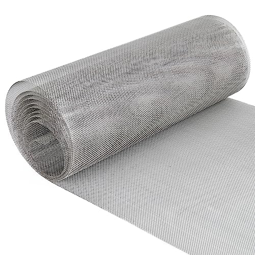 Grillage anti Rongeur et Fin, Grille Rigide et Inox anti Souris - 20 Mailles - Anti les Insectes Rats Dans le Jardin - 3 mètres x 300 mm