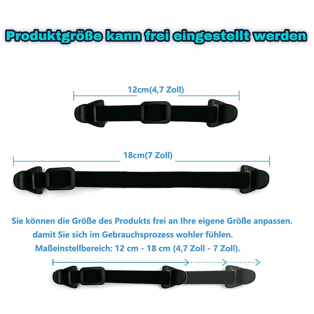 Maskenhalter Einstellbar Maskenhalterung Hinterkopf (4 Stück 1 Packung)