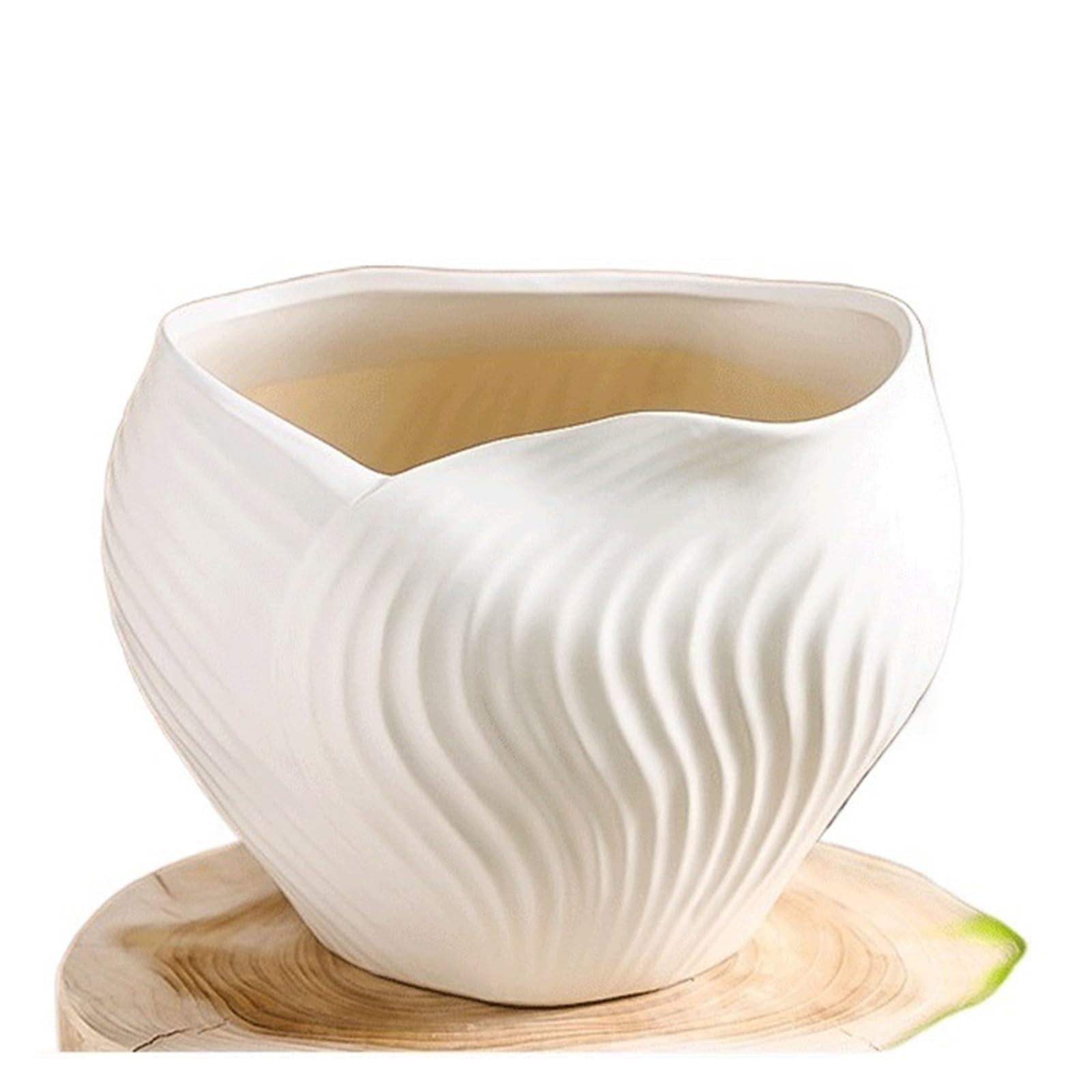 XXAD553TY Planter Minimalist Ceramic Plant Pot: A Stylish, Large Pot, Ideal For Home Décor(White)