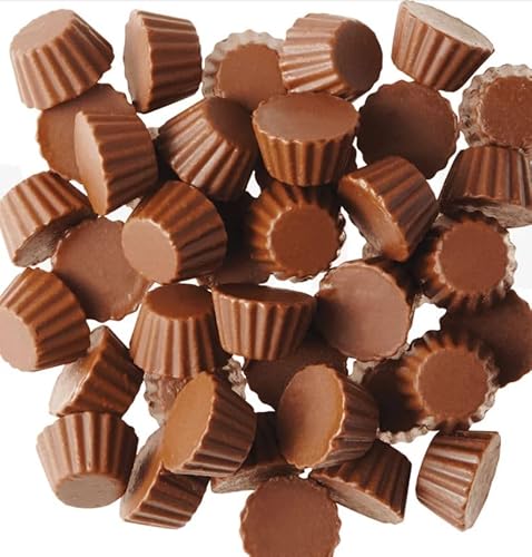 Reese Miniatures Minis Milk Chocolate Unwrapped Peanut Butter Cups, 1.5 lbs - Smooth Peanut Butter & Rich Chocolate Candy, Great Gift Filler