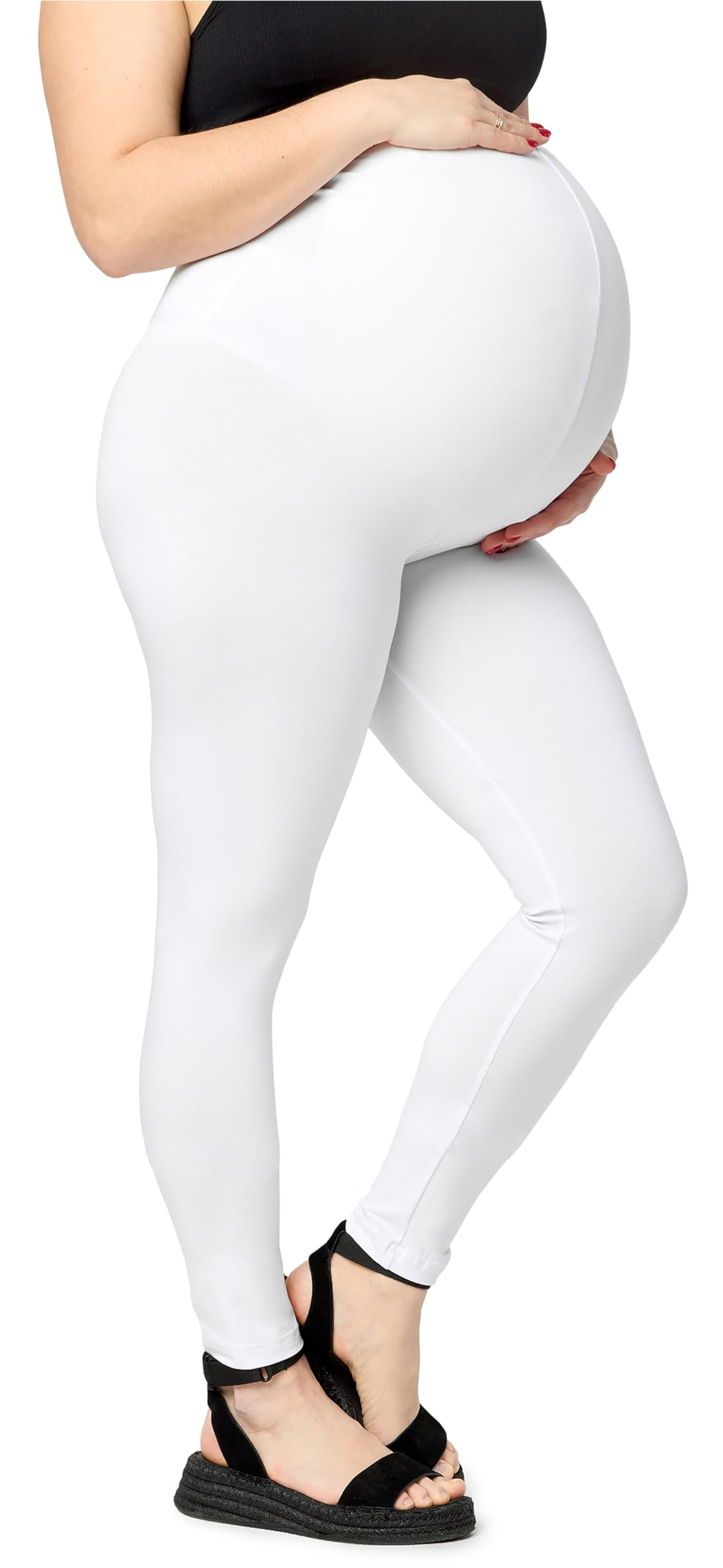 Merry Style Große Größen Damen Lange Umstandsleggings aus Viskose MS10-460
