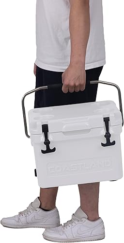 Miniatura 12 de Coastland Bay Series Cooler Premium - Enfriador rotomoldeado aislado para uso diario, pequeño baúl de hielo para espacios reducidos, juegos de