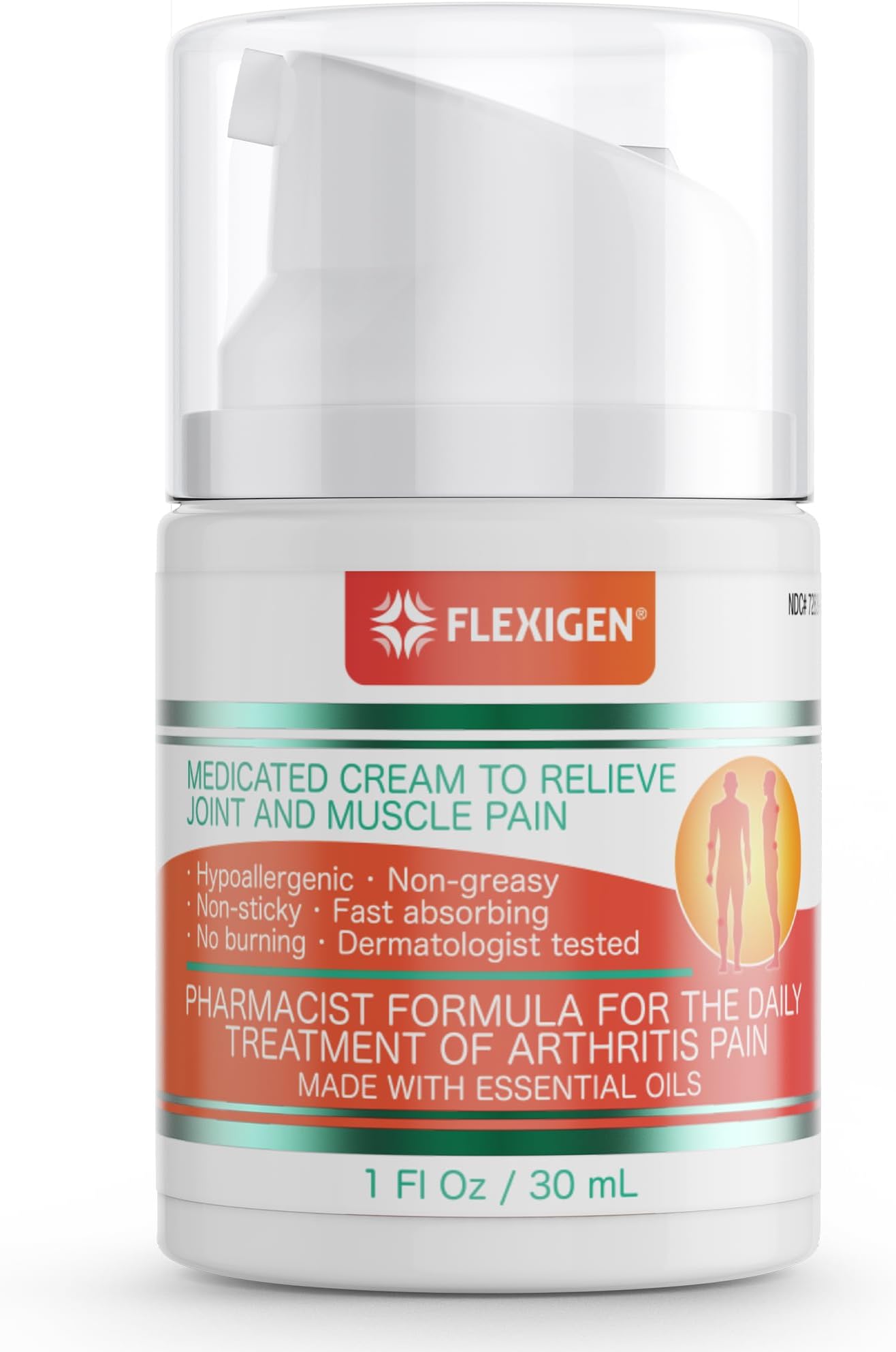 Natural Pain Relief Cream Lotion - Fast-Acting Formula with Frankincense & Menthol - Soothes Joint, Muscle & Arthritis Pain - 1 fl oz