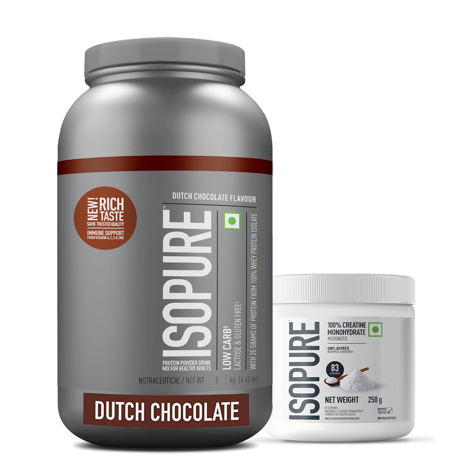 Isopure Whey Protein Isolate Powder (1 kg, Vanilla) with less than 1.5gm of Carbs and Vitamins for Immune Support — Amazon image 12