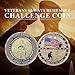BHealthLife United States Veterans Challenge Coin Bulk Pack of 5 Military Retirement Coin Gifts