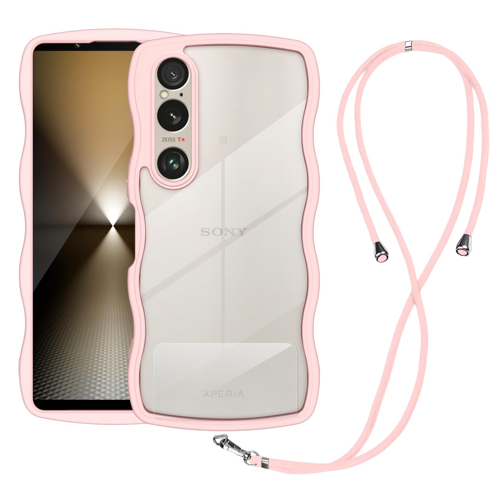 Amazon.co.jp: Xperia 1 VI ケース クリア ショルダー 耐衝撃 
