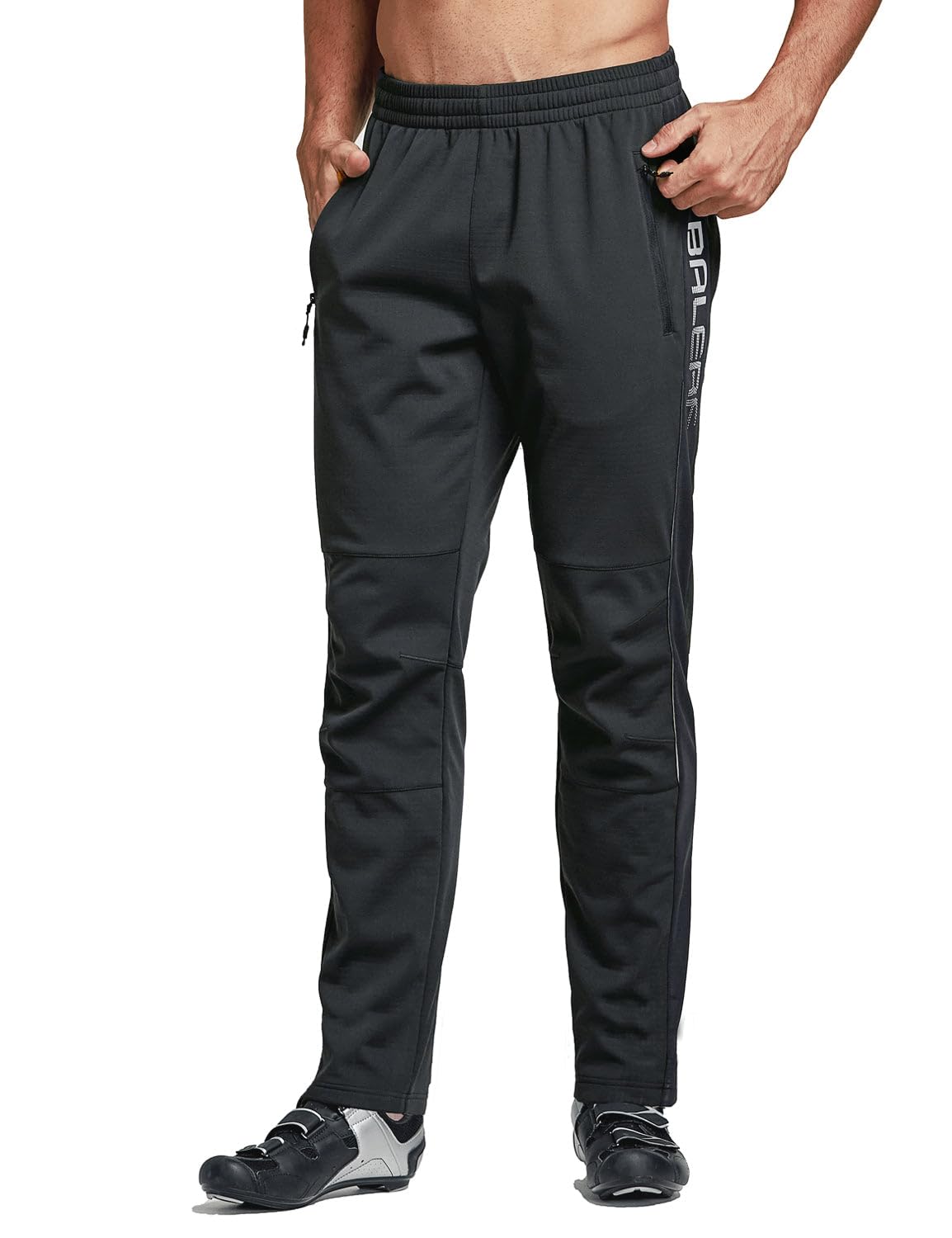 baleaf Pantalones de Ciclismo para Hombre, con Forro Polar, Impermeables, Resistentes al Viento, Pantalones de Senderismo aislados, Pantalones de esquí y Escalada al Aire Libre