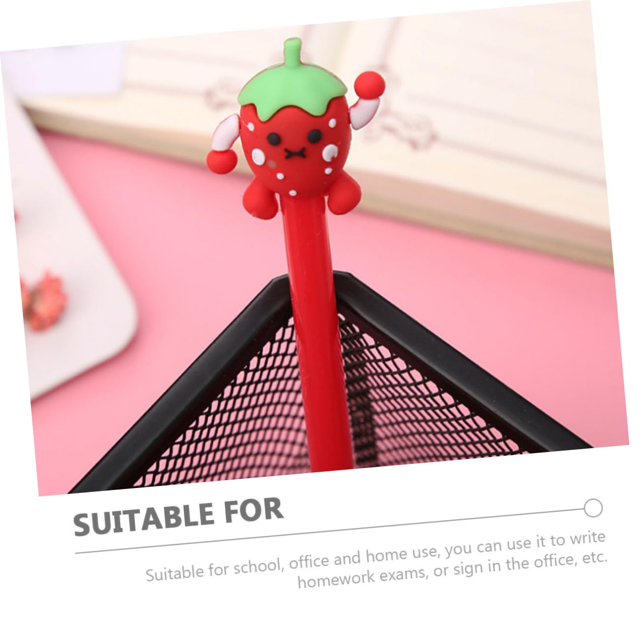 NUOBESTY 2 Set Penna A Fumetti Penne Gel Penne Ufficio Regalini Fine Scuola Gel Pen Mini Per Bomboniere Forniture Matite Penna Per Studenti Gel Portatile Plastica Pezzi * 2