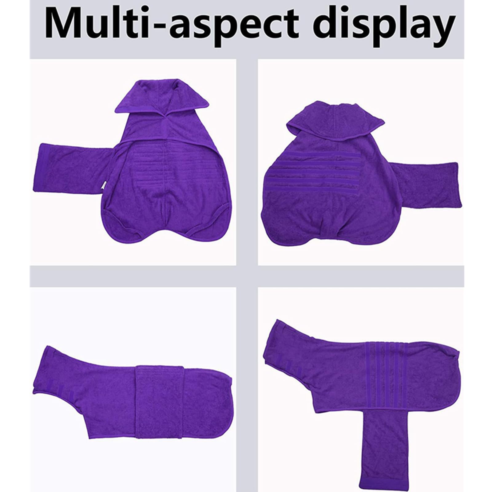 Peignoir pour Chien Serviette Sèche - Linge pour Chien Séchage Rapide Serviette De Bain en Microfibre Confort Premium Absorbant Serviette De Beauté pour Chien Serviette De Plage