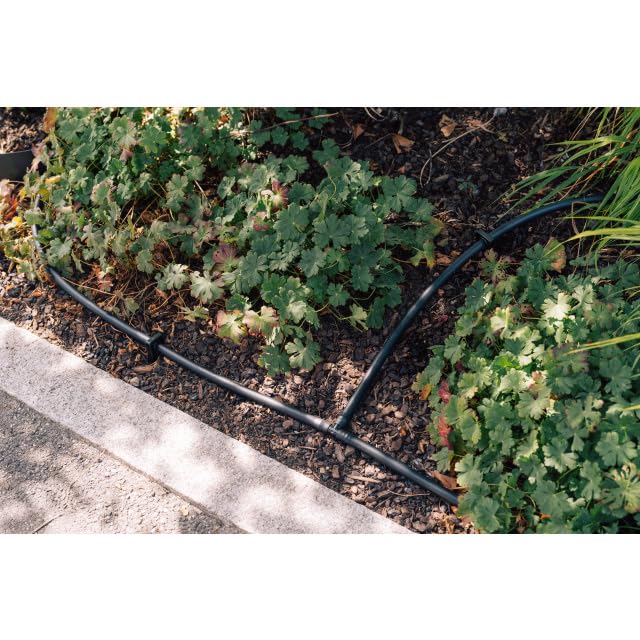 GEKA Drip Set Bewässerung (Wassersparenden Bewässerung für Hecken/Beete) 17.0120.9, Schwarz