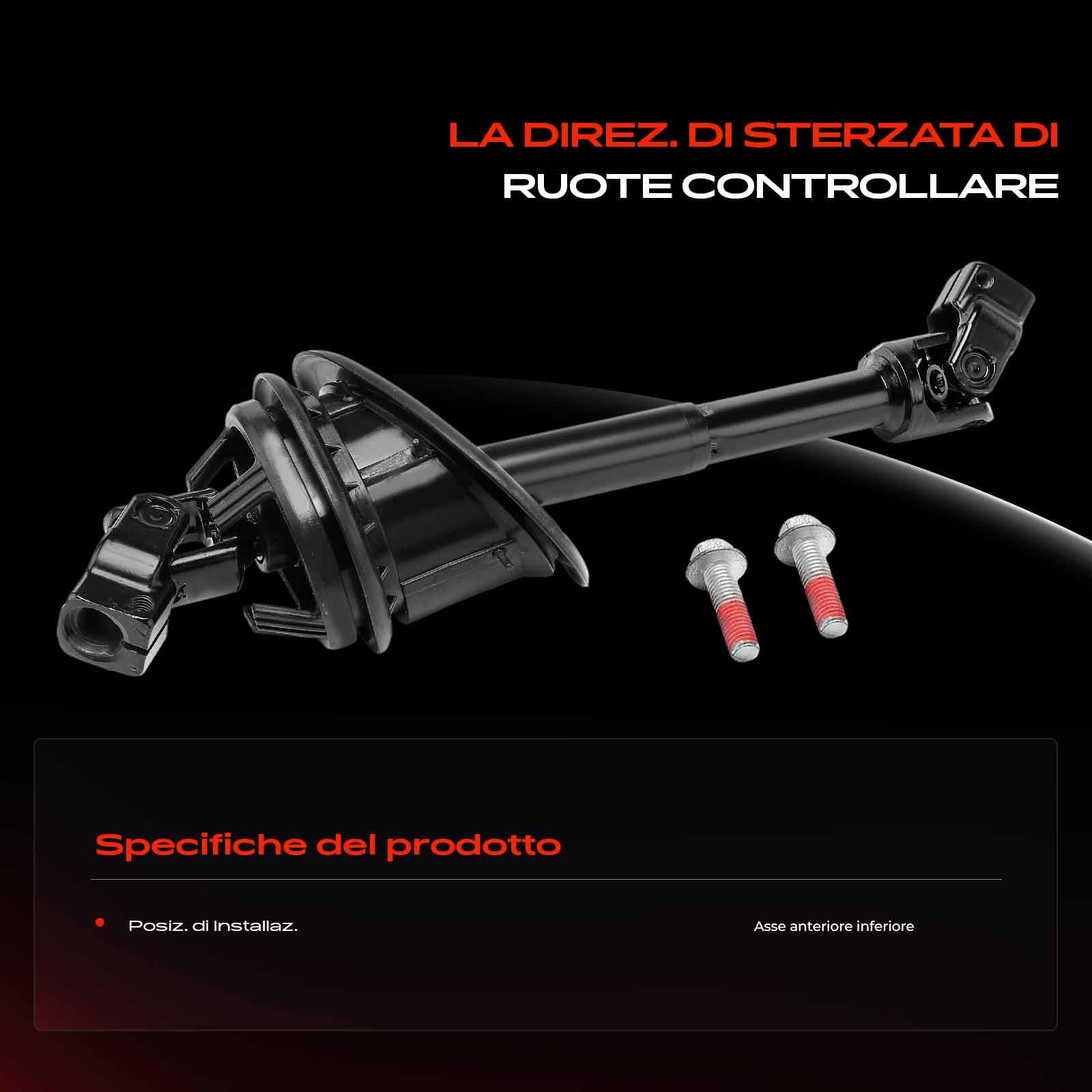 Frankberg Piantone dello sterzo Albero dello sterzo Sotto Compatibile con A4 Avant 8K5 A4 8K2 A4 Allroad 8KH A5 Sportback 8TA A5 8T3 Replace# 8K1419753H