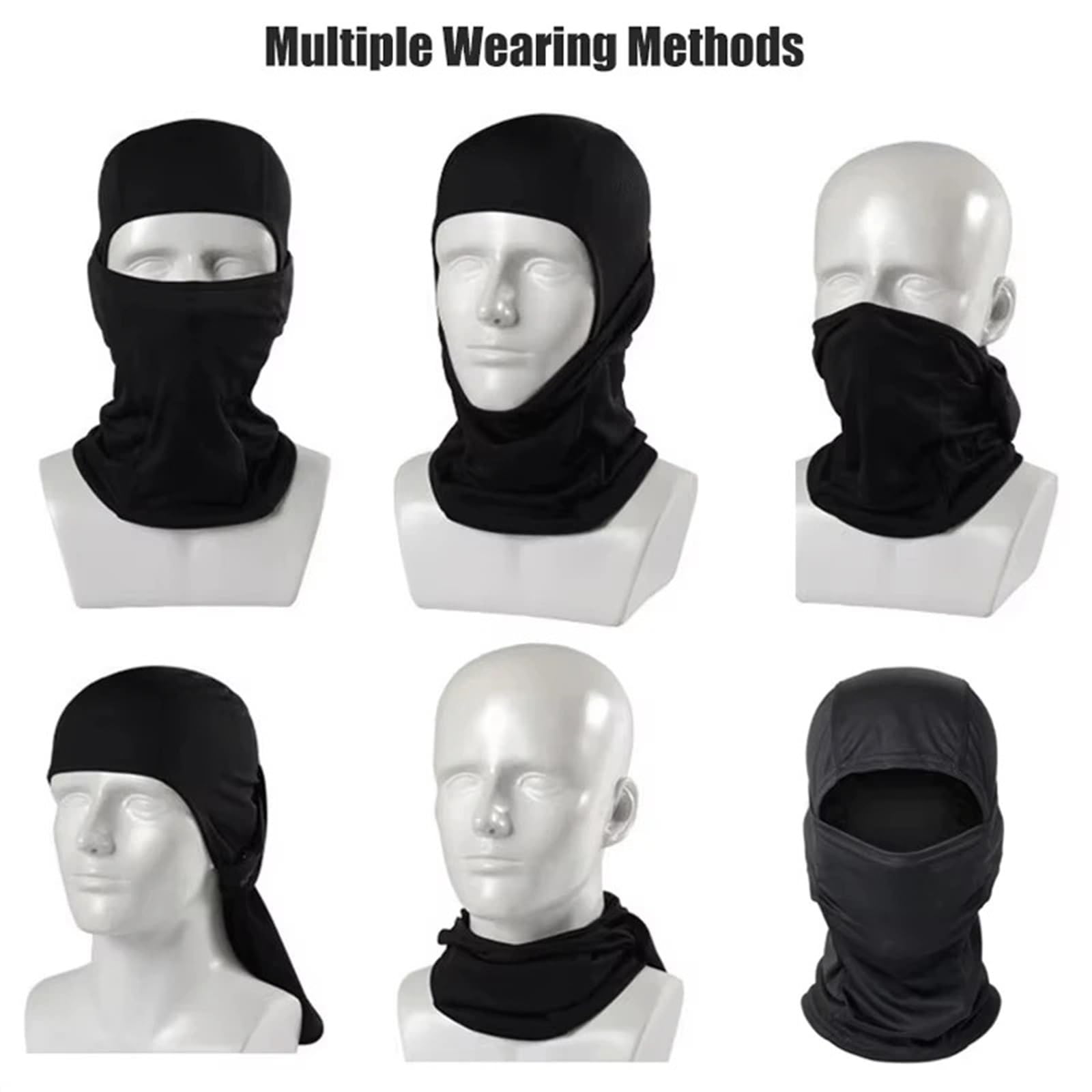 PasamontañAs Esquiar 2Pcs Ski Mask Skiing Mask Cycling Bicycle Hiking Scarf Fishing Snowboard Ski Masks Hood Hat Men Women para Esquiar(Brown)