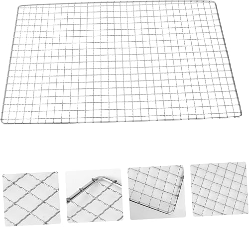 Miniatura 7 de Yardwe Hojas de barbacoa parrilla de acero inoxidable bandejas para hornear barbacoa al aire libre barbacoa barbacoa parrilla rejilla rejilla malla