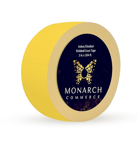 Miniatura 2 de Cinta de pista de pickleball – Cinta de suelo de gimnasio duradera y sin reflejos para cancha de pickleball, extracción sin residuos, uso