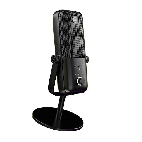 Elgato Wave:3 - Professionelles USB-Kondensatormikrofon für Streaming, Podcasts, Gaming und Homeoffice, gratis Mixing-Software, Soundeffekt-Plugins, Anti-Verzerrung, Plug & Play, für Mac - PC - Mikrofon - Schwarz