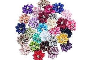 Libiline Upick More Than 26 Colors 40PCS Satin Ribbon Flowers Bows Rose...