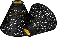 Vista 11 de Globos de repuesto para ventilador de techo, paquete de 4 globos de repuesto con patrón de crisantemo y adaptador de 1-5/8", ALUCSET de 4.5