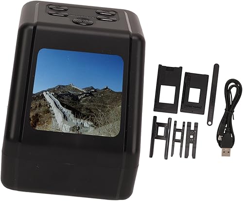 Miniatura 3 de Escáner de película Escáner de diapositivas de pantalla de 2 pulgadas Convertir 135 126 110 Diapositivas de 0.315 in a 12MP JPG Escáner digital de