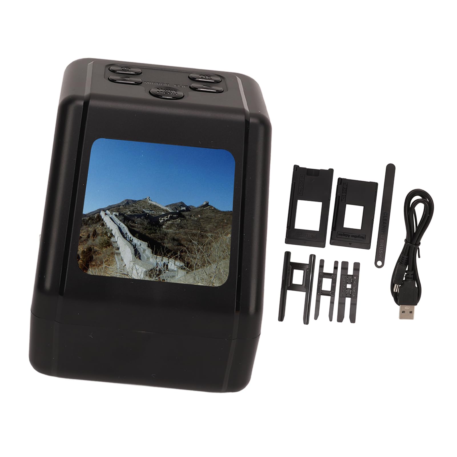 Scanner de Films et de Diapositives, Scanner de Films Numériques, Convertit Les Négatifs et Diapositives de Films 135, 126, 110, Super 8 et 8 Mm en Images JPG 22 MP, 2 Pouces