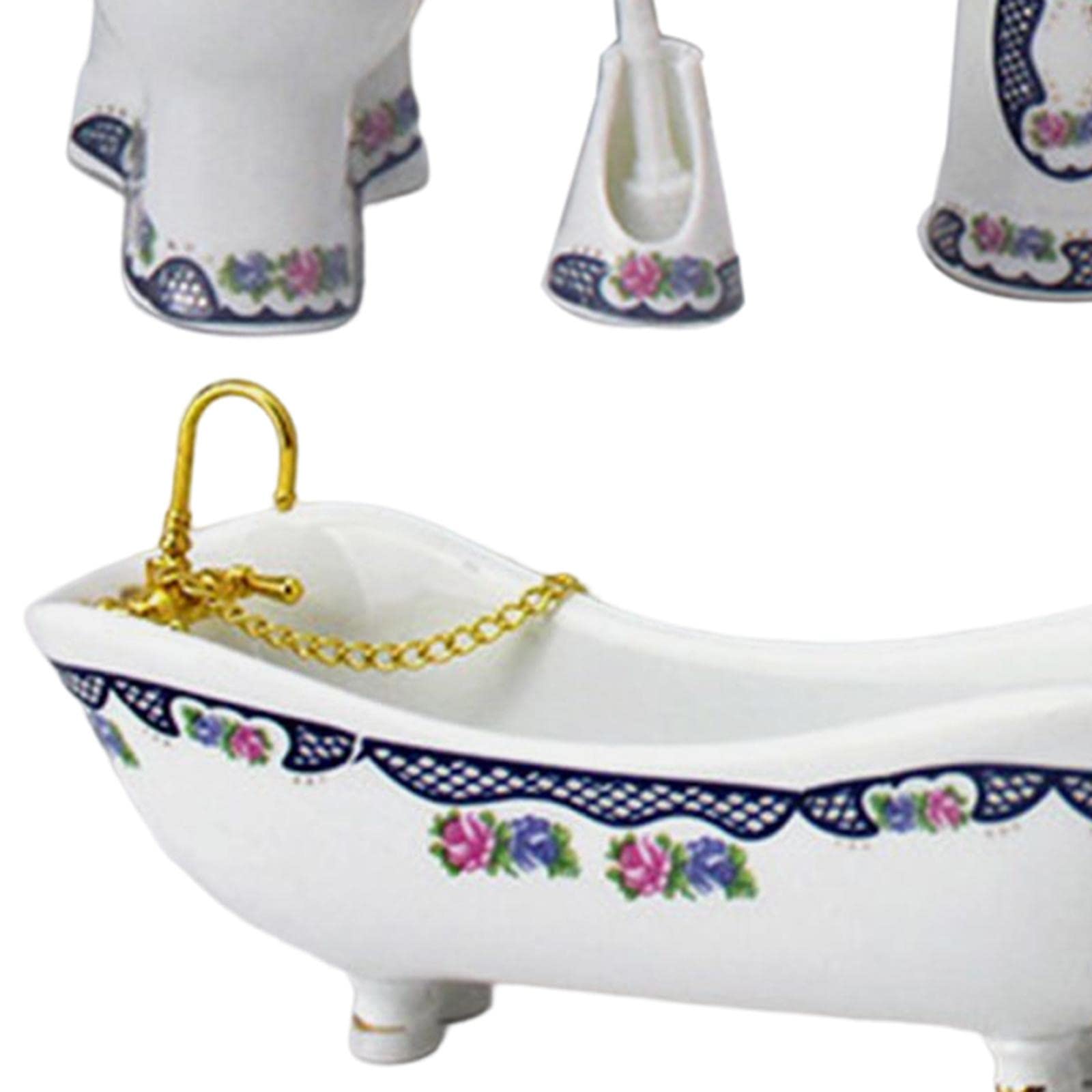 Colcolo Mini Badewanne Puppenhaus - Handgemachtes Deko-Zubehör