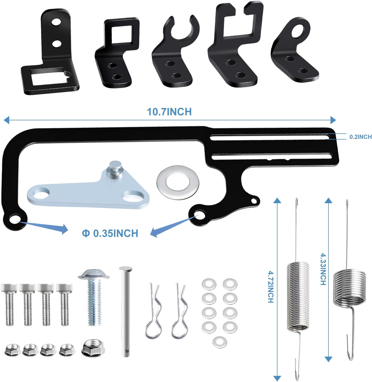 304147 EZ EFI Throttle Cable Bracket for 304147 EZ EFI Series, Adjustable for Automatic Transmission TV Cables for GM 700R4 Transfer