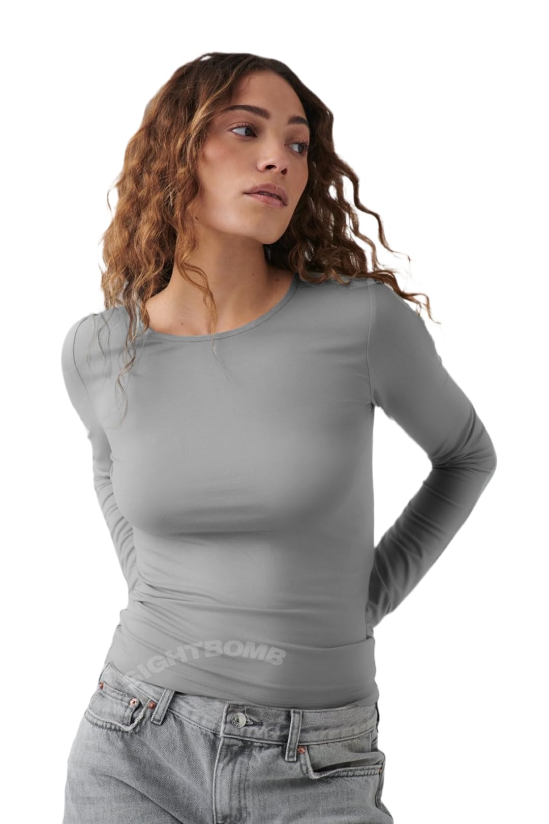 sightbomb Boat Neck Ultra Soft Feather Touch OH SO Soft Long Sleeve Cuddle TOP for Women-picture-8