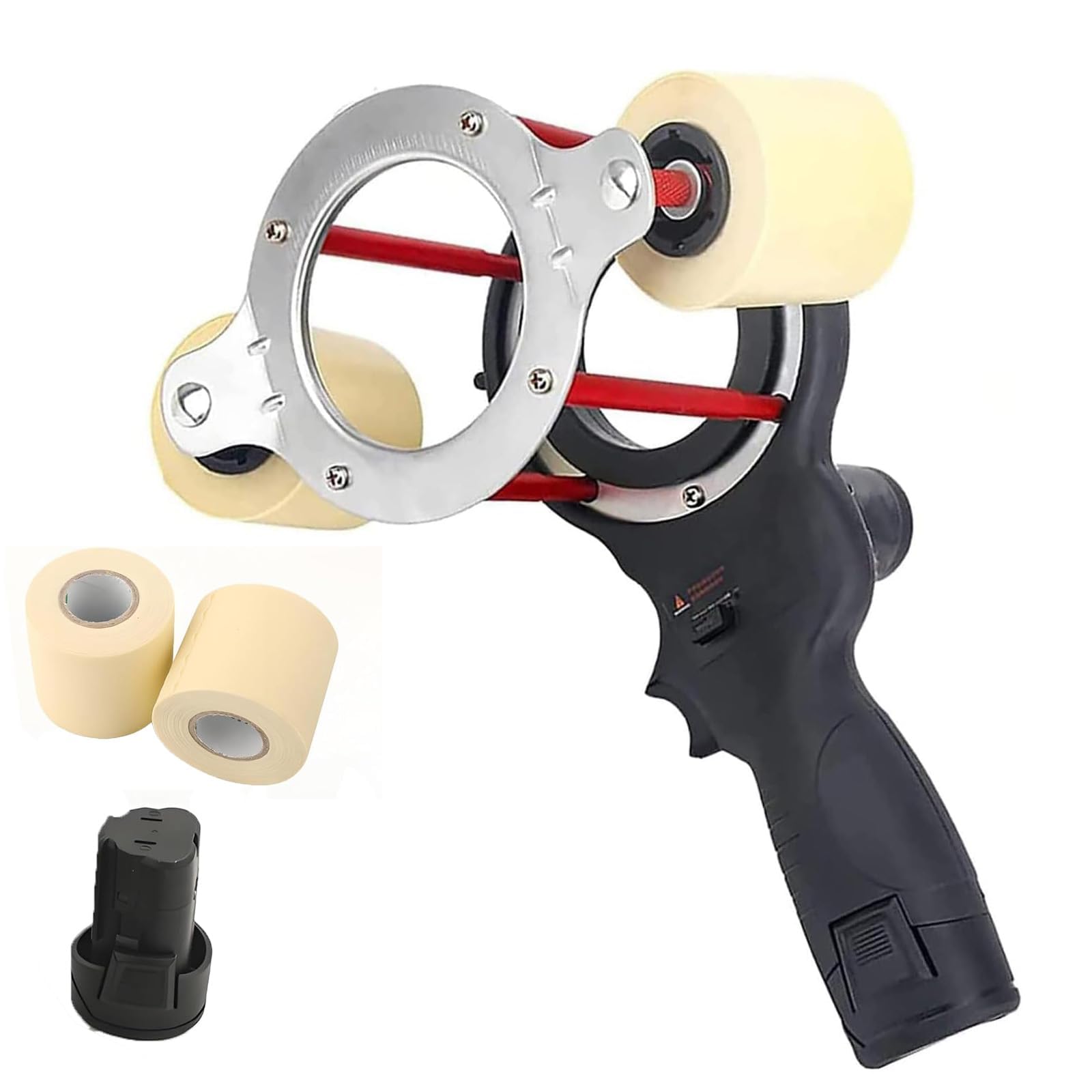 Enrollador de cinta aislante 12V con capacidad 70mm para acabados uniformes