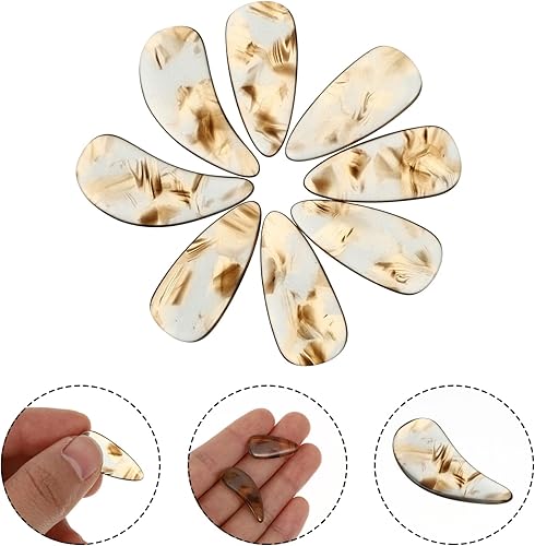 Miniatura 15 de Mikinona 8 unids tablero Guzheng niños profesionales principiantes S mano cubiertas cítaras cítara uñas jugando Guqin musical para práctica Erhu