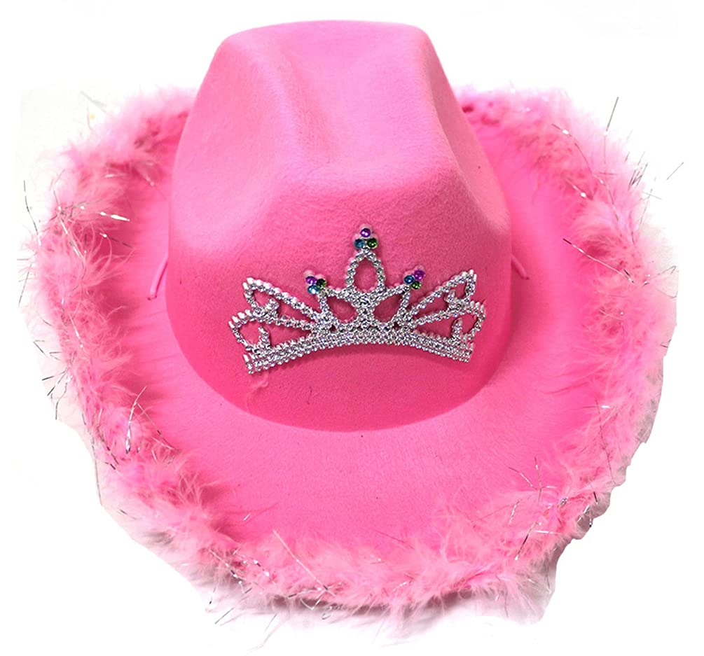 VDFNZHYY Women Western Cowboy Hat Novelty Cowgirl Hats for Halloween Dress-Up Parties Disco Costume